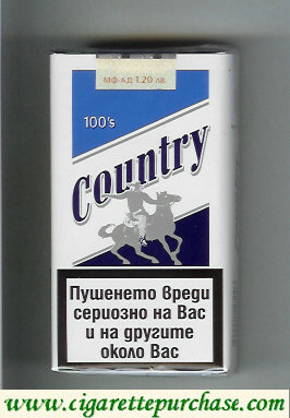 Country 100s cigarettes